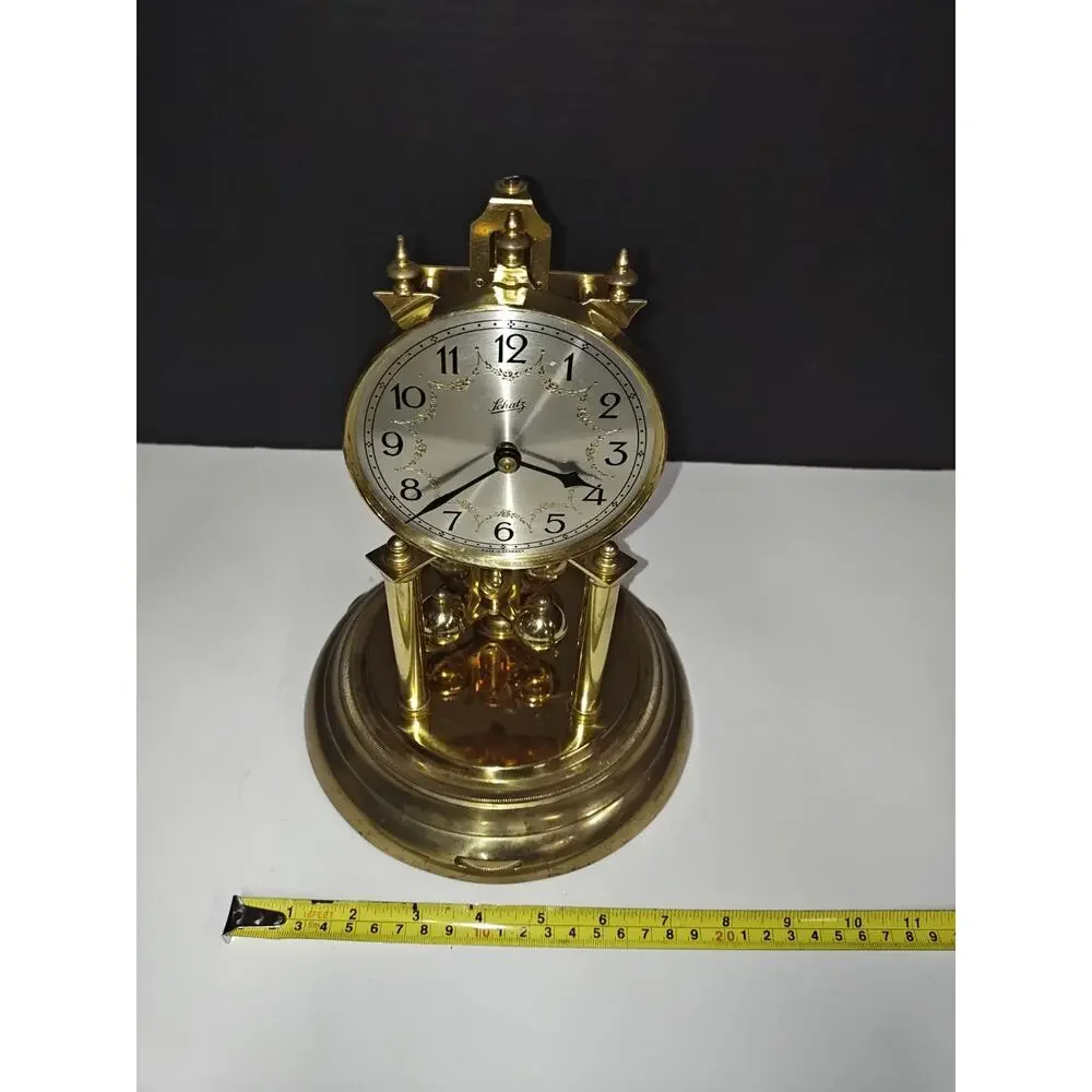 Vintage Aug. Schatz & So'hne #49 Made in Germany Anniversary Mantle Table Clock